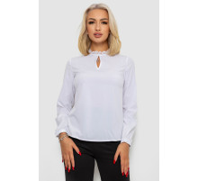 Блуза однотонная, цвет белый, 230R232-1