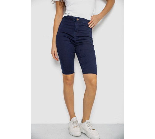 Шорты женские джинсовые стрейчевые, цвет темно-синий, 247R529-1