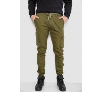 Штани чоловічі з кишенями, колір хакі, 243R8075