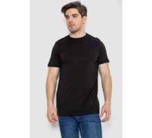 Футболка мужская базовая бельевая, цвет черный, 244R121
