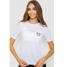Футболка жіноча з принтом, колір білий, 241R122