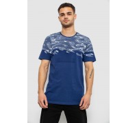 Футболка мужская с принтом, цвет синий, 244R2917