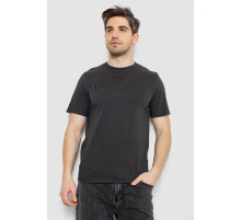 Футболка мужская с принтом, цвет темно-серый, 241R1908