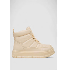 Черевики жіночі зимові на хутрі, колір бежевий, 248RMB15