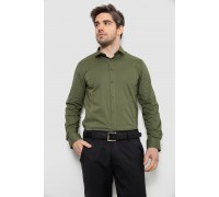 Сорочка чоловіча однотонна, колір хакі, 186R2013