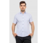 Рубашка мужская с принтом, цвет белый, 214R7330