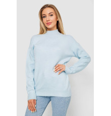 Свитер женский шерстяной, цвет светло-голубой, 244R0390
