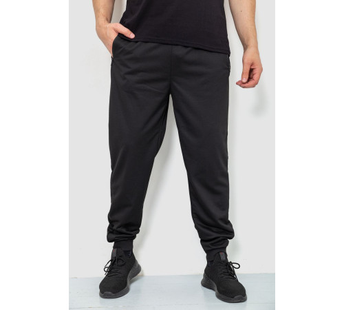 Спортивные штаны мужские, цвет черный, 244R4779