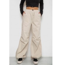 Брюки карго женские, цвет светло-бежевый, 238R5333