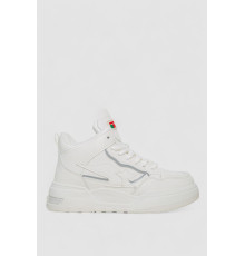 Кроссовки женские на меху, цвет белый, 243R106-1