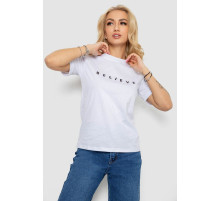 Футболка женская с принтом, цвет бело-черный, 238R57376