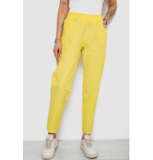 Брюки женские, цвет желтый, 238R316