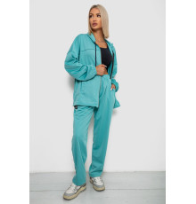 Спортивный костюм женский, цвет бирюзовый, 238R114-1