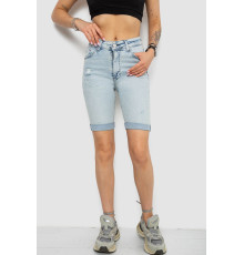 Шорты джинсовые женские, цвет голубой, 182R1699