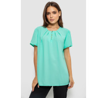 Блуза однотонная, цвет мятный, 230R112-15