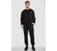 Спортивний чоловічий демісезонний костюм, колір чорний, 241R176