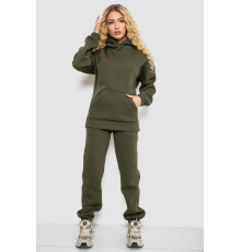 Спортивный костюм женский на флисе, цвет хаки, 102R7711