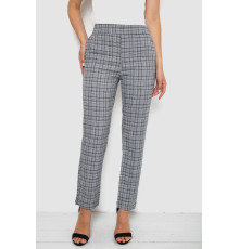 Штаны женские в клеточку, цвет серый, 238RM94