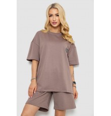 Костюм жіночий повсякденний, колір мокко, 241R5004