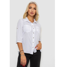 Блуза класична, колір білий, 230R72-1.
