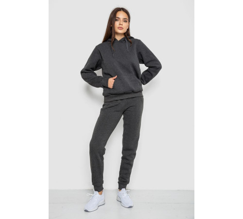 Спорт костюм женский, цвет темно-серый, 244R9144