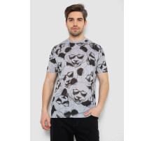 Футболка мужская с принтом, цвет серый, 244R6029