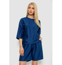 Костюм женский однотонный, цвет темно-синий, 238R116