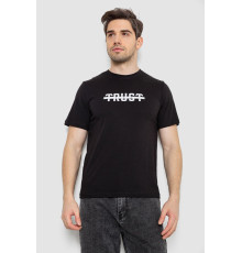 Футболка чоловіча з принтом, колір чорний, 241R1902