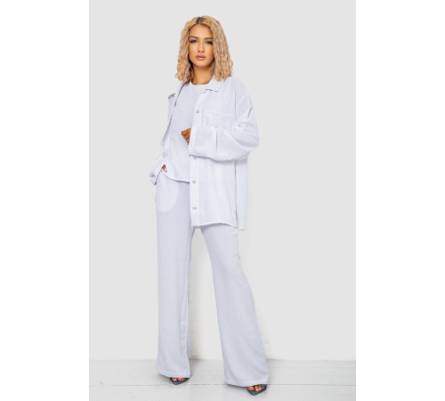 Костюм женский тройка, цвет белый, 102R5255