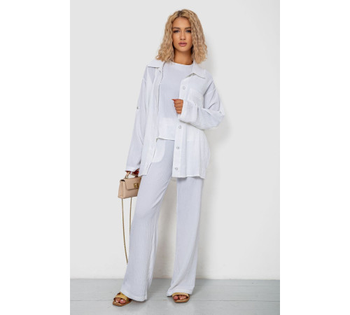 Костюм женский тройка, цвет молочный, 102R5255