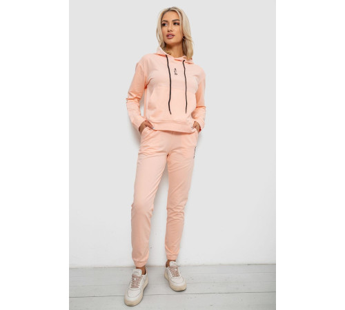 Спортивный костюм женский двухнитка, цвет персиковый, 214R1419-001
