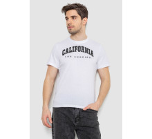 Футболка мужская с принтом, цвет белый, 241R1908