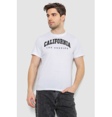 Футболка чоловіча з принтом, колір білий, 241R1908.