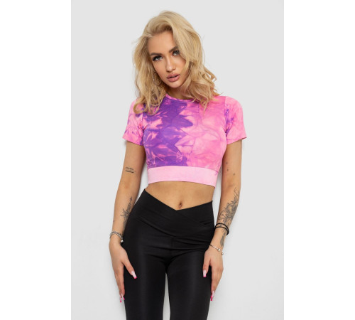 Футболка-топ женская, цвет розово-сиреневый, 238R58262