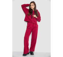 Спортивный костюм женский двухнитка, цвет бордовый, 252R500