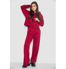 Спортивний костюм жіночий двонитка, колір бордовий, 252R500