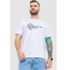 Футболка чоловіча батал, колір білий, 208R019