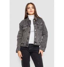 Джинсовая куртка женская, цвет серый, 129RA229