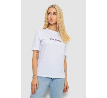 Футболка женская с принтом, цвет белый, 241R1833