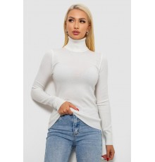 Гольф жіночий однотонний, колір білий, 204R921