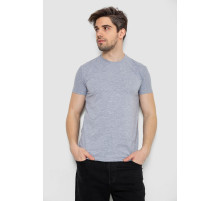 Футболка мужская однотонная базовая, цвет серый, 244R2405