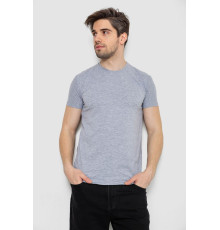 Футболка чоловіча однотонна базова, колір сірий, 244R2405