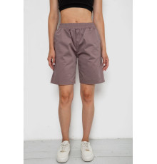 Шорти жіночі однотонні, колір мокко, 238R315-1