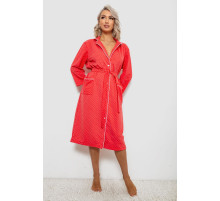 Халат женский домашний в горошек, цвет коралловый, 257R334