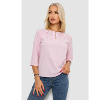 Блуза однотонная, цвет розовый, 230R1121-1