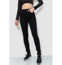 Джинси жіночі стрейч, колір чорний, 214R1431
