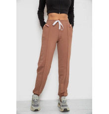 Спорт штани жіночі, колір темно-бежевий, 247R4670-1