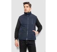 Жилет мужской однотонный утепленный, цвет синий, 244RF2-2