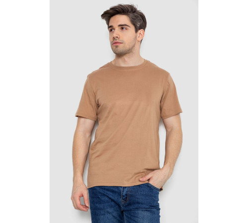 Футболка мужская базовая бельевая, цвет бежевый, 244R121