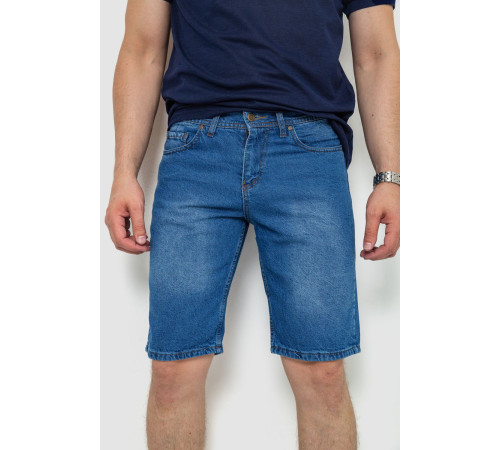 Шорты мужские джинсовые, цвет синий, 244RB002